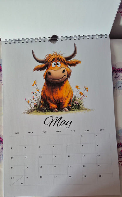 Doodle Cow 2026 Calendar