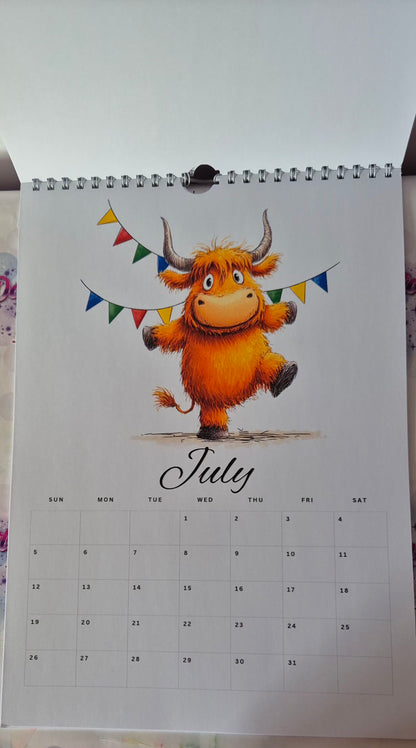 Doodle Cow 2026 Calendar