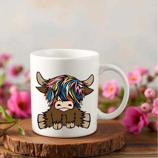 Brown Highland Cow 11oz Mug