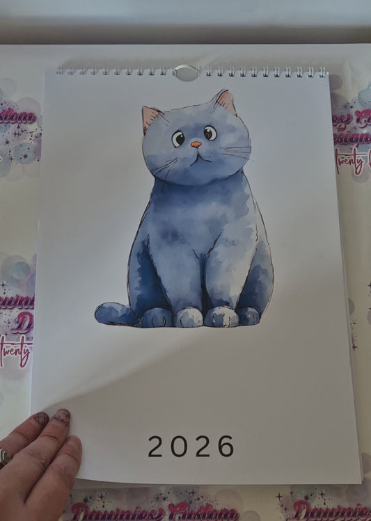 Doodle Cat 2026 Calendar